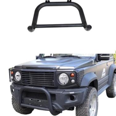 Imagem de Carro Bull Bar Pára-choques dianteiro sem guincho Auto Tubo dianteiro Centro Pára-choques compatível para Suzuki Jimny Sierra JB64 JB74 2019 2020 2021 2022 2023(Rear silver)