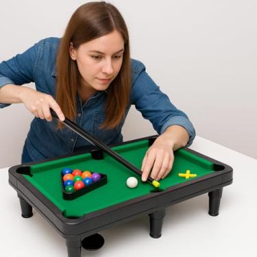 Imagem de Brinquedo Mesa De Bilhar Snooker Sinuca Com 2 Tacos