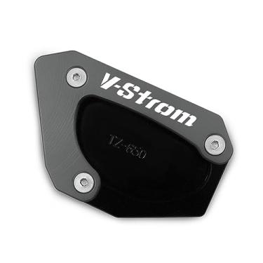 Imagem de Para suzuki V-STROM 650/xt vstrom dl 650 dl650 2004-2023 acessório da motocicleta suporte lateral ampliador placa kickstand almofada
