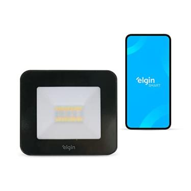 Imagem de Refletor Inteligente 20W RGB LED Smart Wifi Elgin compatível com Alexa e Google Home