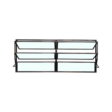 Imagem de Vitro Basculante 2 Seções Preto 60x120 Linha Esmeralda Vidro Liso