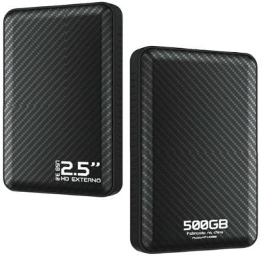 Imagem de HD Externo 500gb Knup KP-HD808 Slim 5gbs Preto