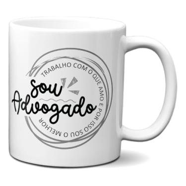 Imagem de Caneca Sou Advogado Amo o Que Faço Direito Profissão (Branca)