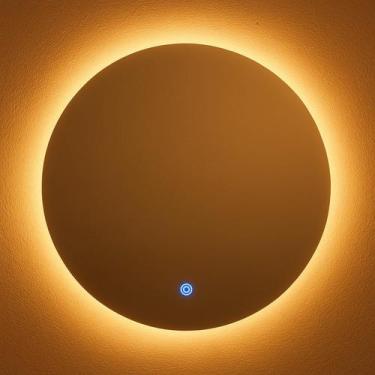 Imagem de Espelho Redondo 40cm Touch Led 3000k Iluminação Indireta Reduna