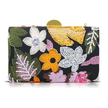 Imagem de Bolsas clutch para mulheres, bolsa de noite com lantejoulas, bolsa tiracolo rígida, bolsa pequena, bolsas para casamento, formatura, festas (estilo 639