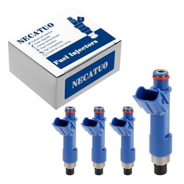 Imagem de Conjunto de 4 injetores de combustível - Compatível com Toyota Corolla 2006-2008 Matrix 2007-2008 Pontiac Vibe 2005-2008 1.8L L4 - Substitui FJ847 23209-22090 88973523