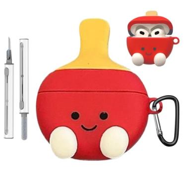 Imagem de Capa protetora de silicone para AirPods 4 (4ª geração) com chaveiro e kit de limpeza para AirPods 4