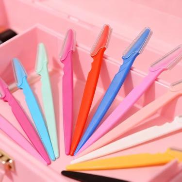 Imagem de Dermaplane Razor para rosto feminino - Aparador de sobrancelhas, barbeador, dermaplaning de plástico reciclado e ferramenta de cuidados com a pele