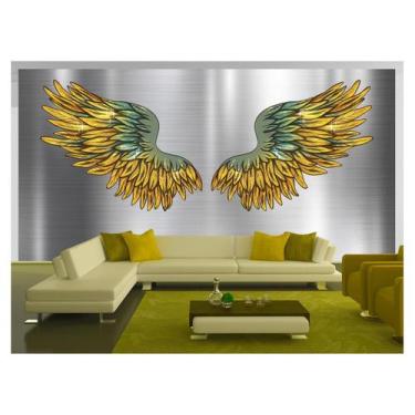 Imagem de Papel De Parede 3D Arte Asas Selfie Insta Cores 3,5M Tra225 - Você Dec