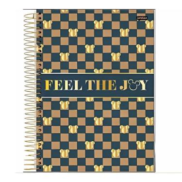 Imagem de Caderno Espiral Universitário Capa Dura 10 Matérias 160 Folhas Mickey E Minnie Jandaia Estampa 3