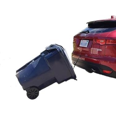 Imagem de TrashTrainer Transportador de Lata de Lixo | Lata de Lixo Transportando Correias de Reboque | Não é Necessário Engate | Alça de Veículo para Carrinho | Funciona com Qualquer Veículo | Transportador De