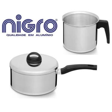 Imagem de Conjunto Panela Pequena Nr 14 e Fervedor Nr 10 Nigro