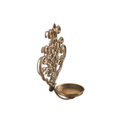 Imagem de CFGH6FDF Castiçal vintage decoração de parede castiçal moderno para mesa cornija casamento presente de inauguração de casa suporte à luz de velas