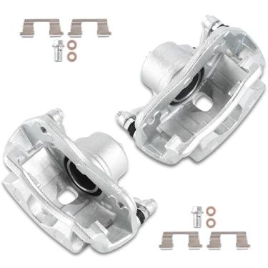 Imagem de UNITHUB Kit de pinça de freio dianteiro direito + conjunto esquerdo com suporte 19B2661 19B2660 compatível com Honda Civic Accord ILX 2003-2021 (conjunto de 2)