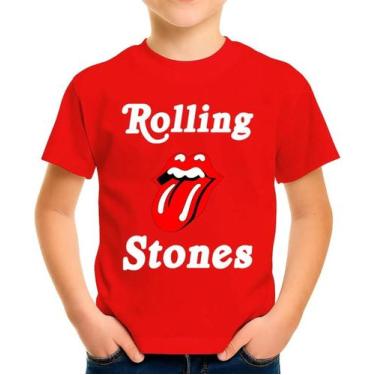 Imagem de Camiseta Camisa Infantil Juvenil Banda de Rock The Rolling Stoness Md2