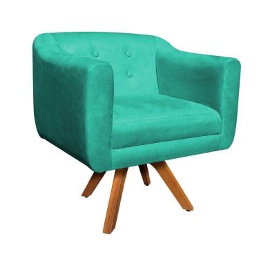 Imagem de Kit 02 Poltronas Giratória Julia Verde Tiffany