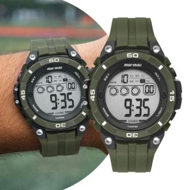 Imagem de Relógio Masculino Digital de Pulso com Pulseira de Silicone à Prova D 