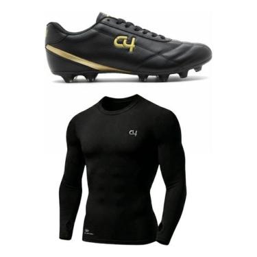 Imagem de Kit Chuteira De Campo + Dry Fit Para Melhorar Seu Treino - C4 Sports, 