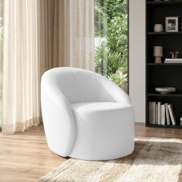 Imagem de Poltrona Sala Orgânica Lua Fixa Sintético D03 - D Rossi - DRossi, Bran