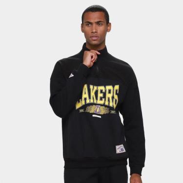Imagem de Moletom NBA Los Angeles Lakers Reflections Masculino, Preto, G