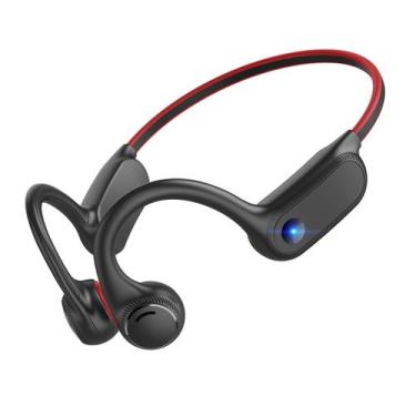 Imagem de Fones de ouvido de condução óssea OPENEAR Solo Bluetooth 5.3 vermelhos