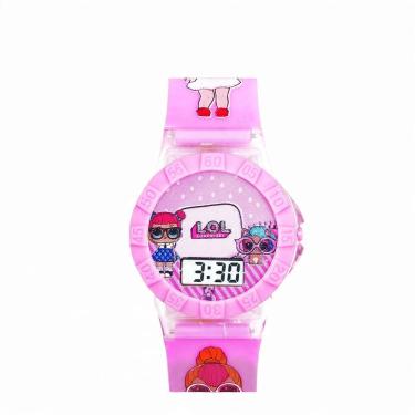 Imagem de Relógio Infantil Digital S501-03-1 com Display LED Rosa L.O.L. Surprise para Crianças T...