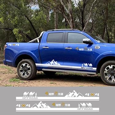 Imagem de MVMTVT Adesivos laterais da porta pickup para GWM Poer Pao Graphics 4X4 Vinil Filmes Letras Decoração Capas de Corpo de Carro Decalques Auto Tuning Acessórios