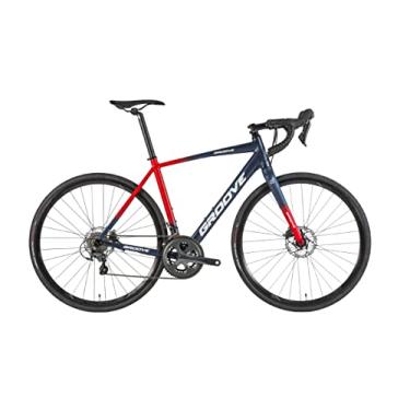 Imagem de Bicicleta Speed Road Aro 700 - Groove Overdrive 70-20 Velocidades - Quadro Tamanho 48 - Cor Azul/Vermelho/Branco