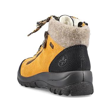 Imagem de Rieker Bota feminina de cano curto L7132-00, Amarelo, 8