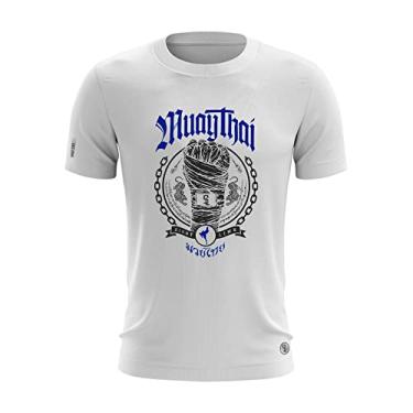Imagem de Camiseta Shap Life Academia Treino Muay Thai Artes Marciais Cor:Branco;Tamanho:GG