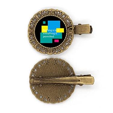 Imagem de "Nothing Is True Everything Is Pertted", broche de cabelo, presilha de cabelo