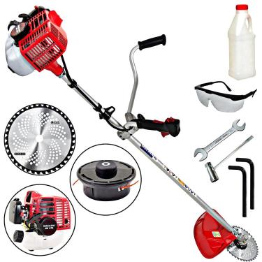 Imagem de Roçadeira Profissional Com Guidão Nakashi L270N Alta Potência Ideal Para Cortes Rápidos e Precisos