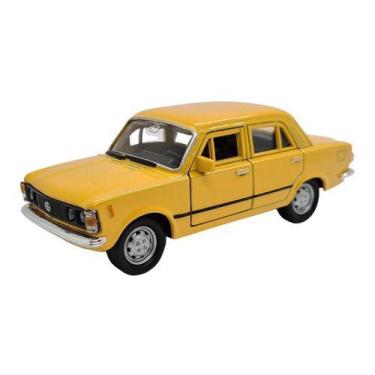 Imagem de Miniatura Fiat 125P Amarelo Metal Welly 1:38