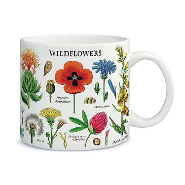 Imagem de Cavallini Caneca de café vintage com design de flores silvestres