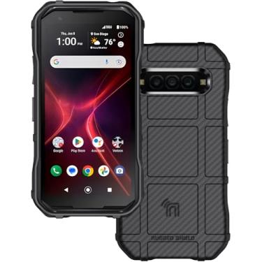 Imagem de Nakedcellphone Série Special Ops compatível com Kyocera DuraForce Pro 3, capa protetora robusta armadura tática [anti-impressão digital, textura de aderência fosca] - Design de fibra de carbono preta
