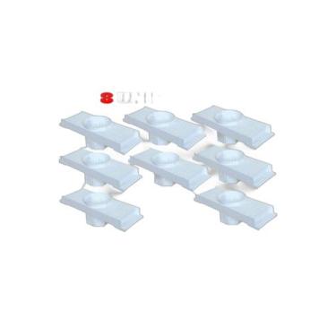 Imagem de Kit 8 Caixa Passagem Embutir Spot Led Laje Plafon 7w Par20 - Plasled