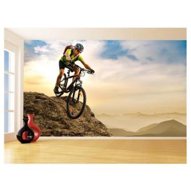 Imagem de Papel De Parede Mountain Bike Ar Livre Passeio 3,5M Aca38 - Você Decor