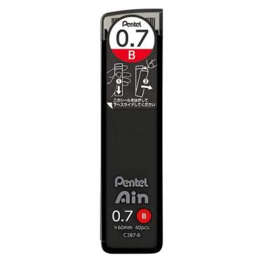 Imagem de Tubo Mina Grafite Ain Stein Pentel 0.7Mm B com 40 Un.