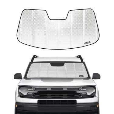 Imagem de Pigenius Para-brisa para Ford Bronco Sport 2021-2024. Película de alumínio refletiva de atualização 2024 para proteção interna máxima