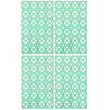 Imagem de Hamiledyi Tapetes de coelho para gaiolas, pequeno, 4 peças, tapete sólido para gaiola de coelho com fio, tapete de plástico para pés de coelho, cercadinho para pés, almofadas para coelho, chinchila,
