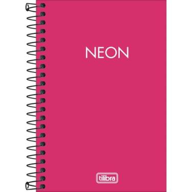 Imagem de Tilibra - Caderneta Espiral Capa 1/8 Médio,Neon, RS80, 11x15.4cm, Rosa