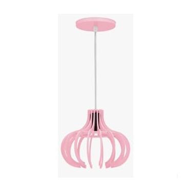 Imagem de Luminária Pendente Madeira Ana Maria (ROSA)