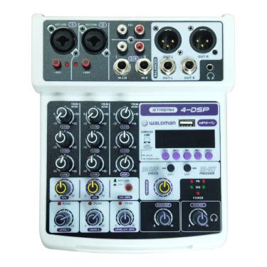 Imagem de Mesa de Som Analógico 4 Canais stream 4-DSP - waldman
