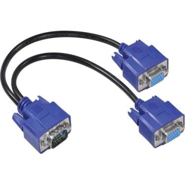 Imagem de Cabo y vga macho x 2 vga femea avy-1m/2f - VINIK