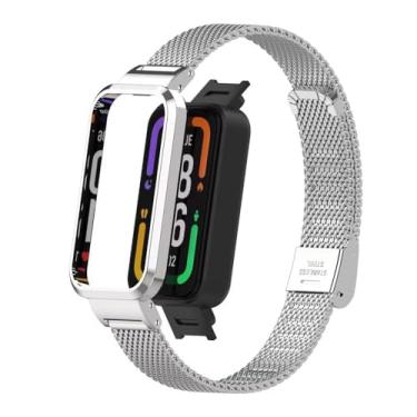 Imagem de T-BLUER Pulseira de substituição de aço inoxidável para Xiaomi Redmi Smart Band Pro, pulseira inteligente para Xiaomi Redmi Smart Band Pro
