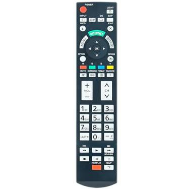 Imagem de Controle remoto de substituição N2QAYB000777 para Panasonic Viera Plasma TV TC-P65ST50 TC-P55VT50 TC-P50ST50 TC-65PS64 TC-P65VT50 N2QAYB000704