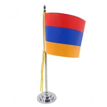 Imagem de Mini Bandeira De Mesa Armênia 15 Cm Poliéster