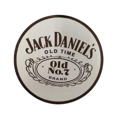 Imagem de Placa Decorativa Old7 Jack Daniels Em Mdf Branco [f031]