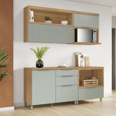 Imagem de Cozinha Completa Marquesa Em Mdf 190cm Nesher Verde