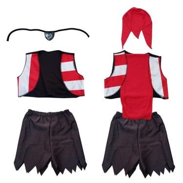 Imagem de Fantasia De Piratinha Infantil Com Acessórios Tamanho M